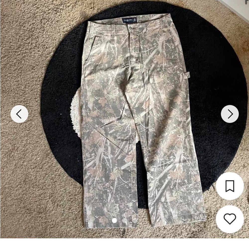 Abercrombie Men's Camouflage Workware Baggy  - 32 X 30